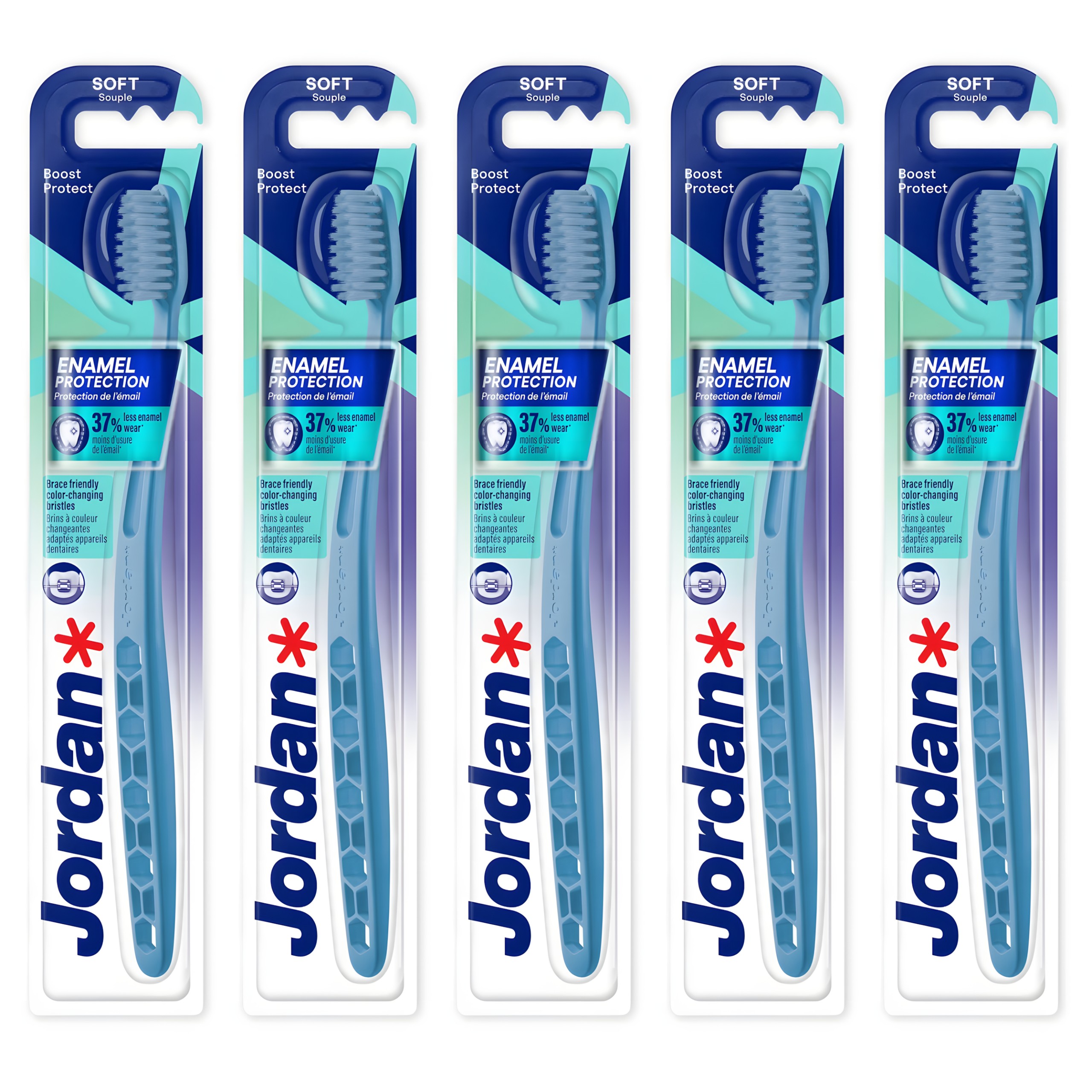 Jordan Boost Enamel Protection Soft 5 sztuk