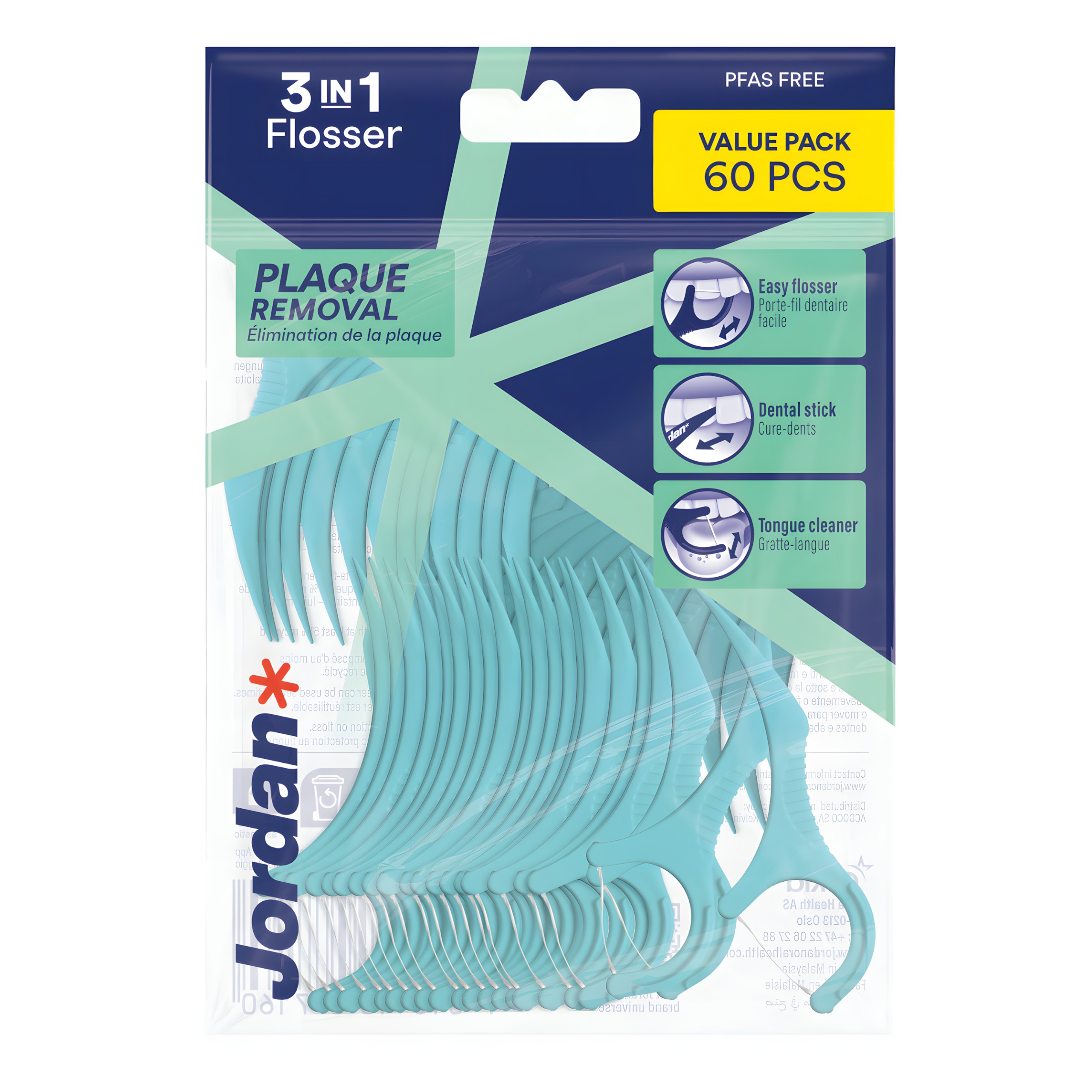 Jordan Flosser 3w1 60 sztuk