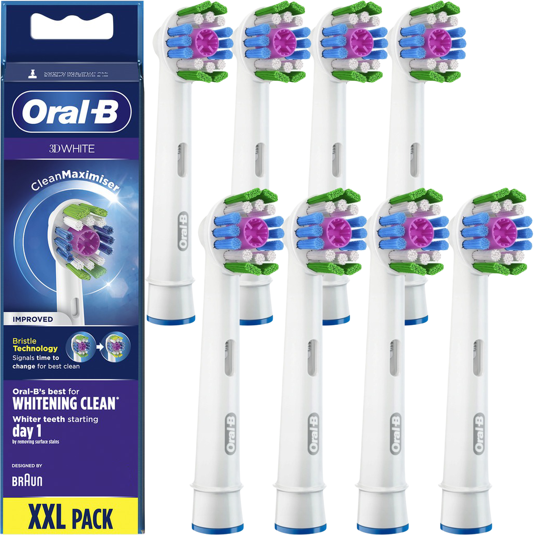Końcówki Oral-B 3D White 8 sztuk