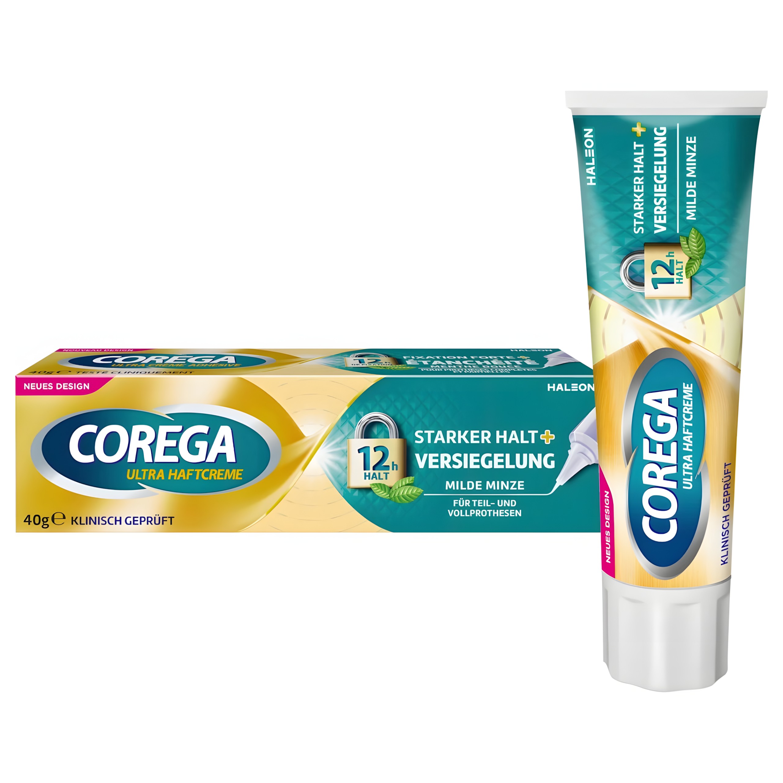 Corega Ultra krem mocujący do protez łagodna mięta 40 g