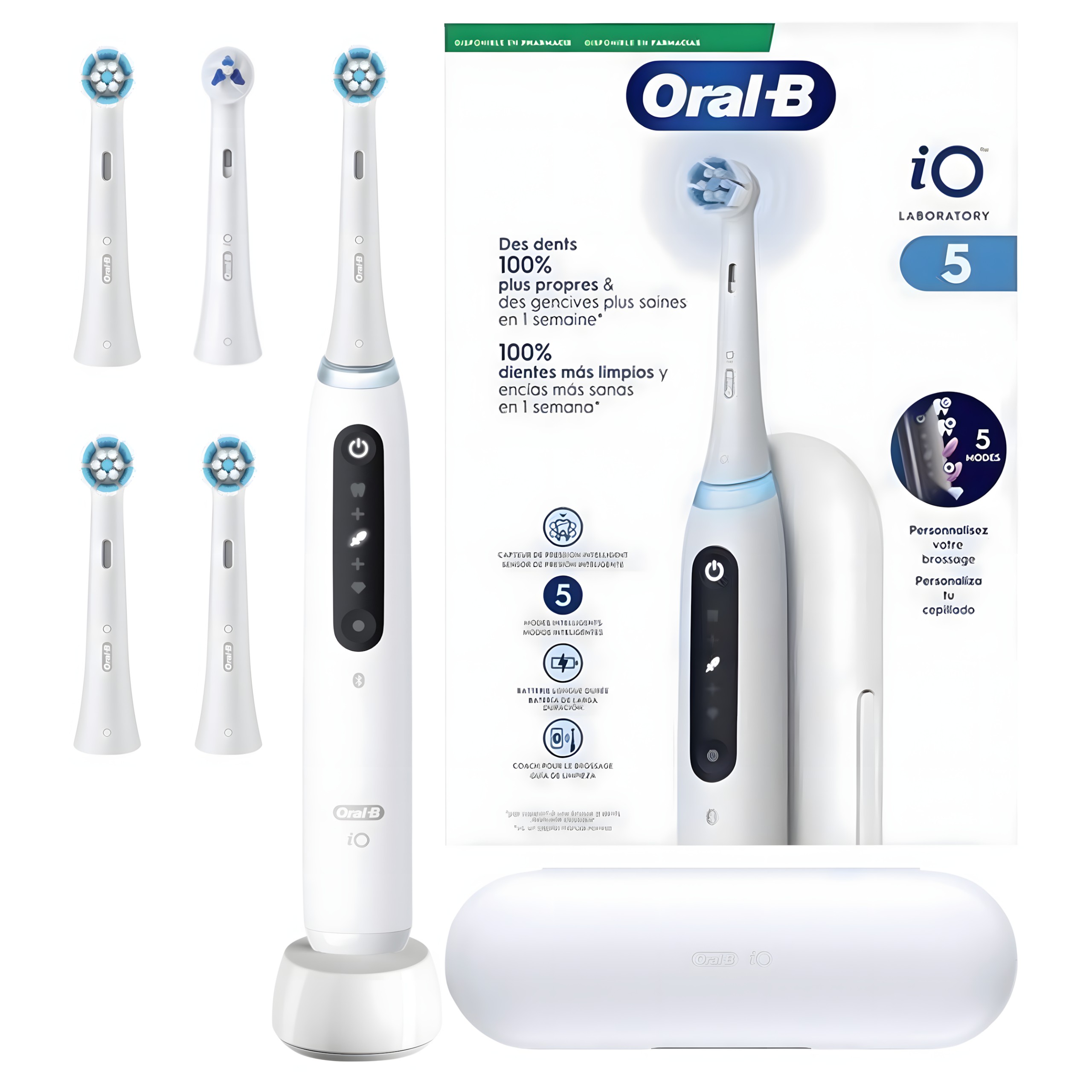 Szczoteczka Oral-B iO Series 5 Laboratory White z 3 dodatkowymi końcówkami
