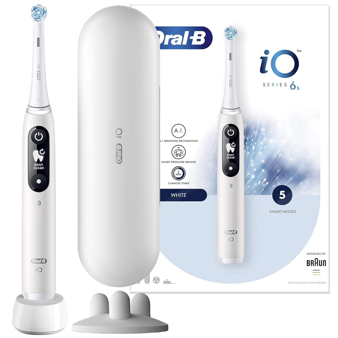 Szczoteczka Magnetyczna do Zębów Oral-B iO Series 6 White z Etui
