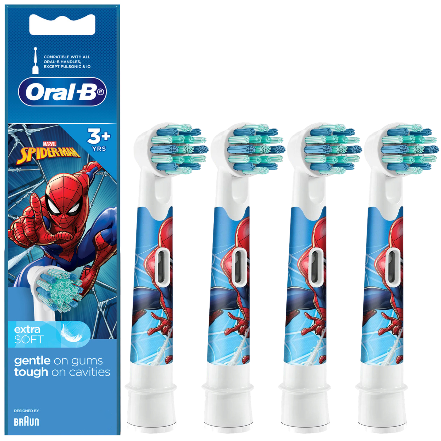 Końcówka do Szczoteczki Oral-B EB10S-4 Dla Dzieci Spiderman 4-Pack