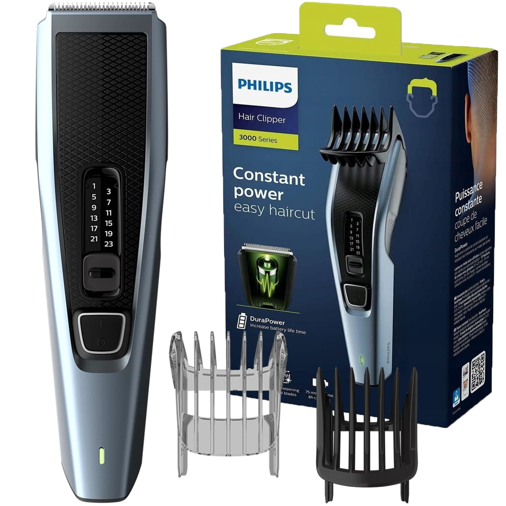 Maszynka do strzyżenia włosów Philips Hairclipper HC3530/15 13 długości Czas ładowania 480 min