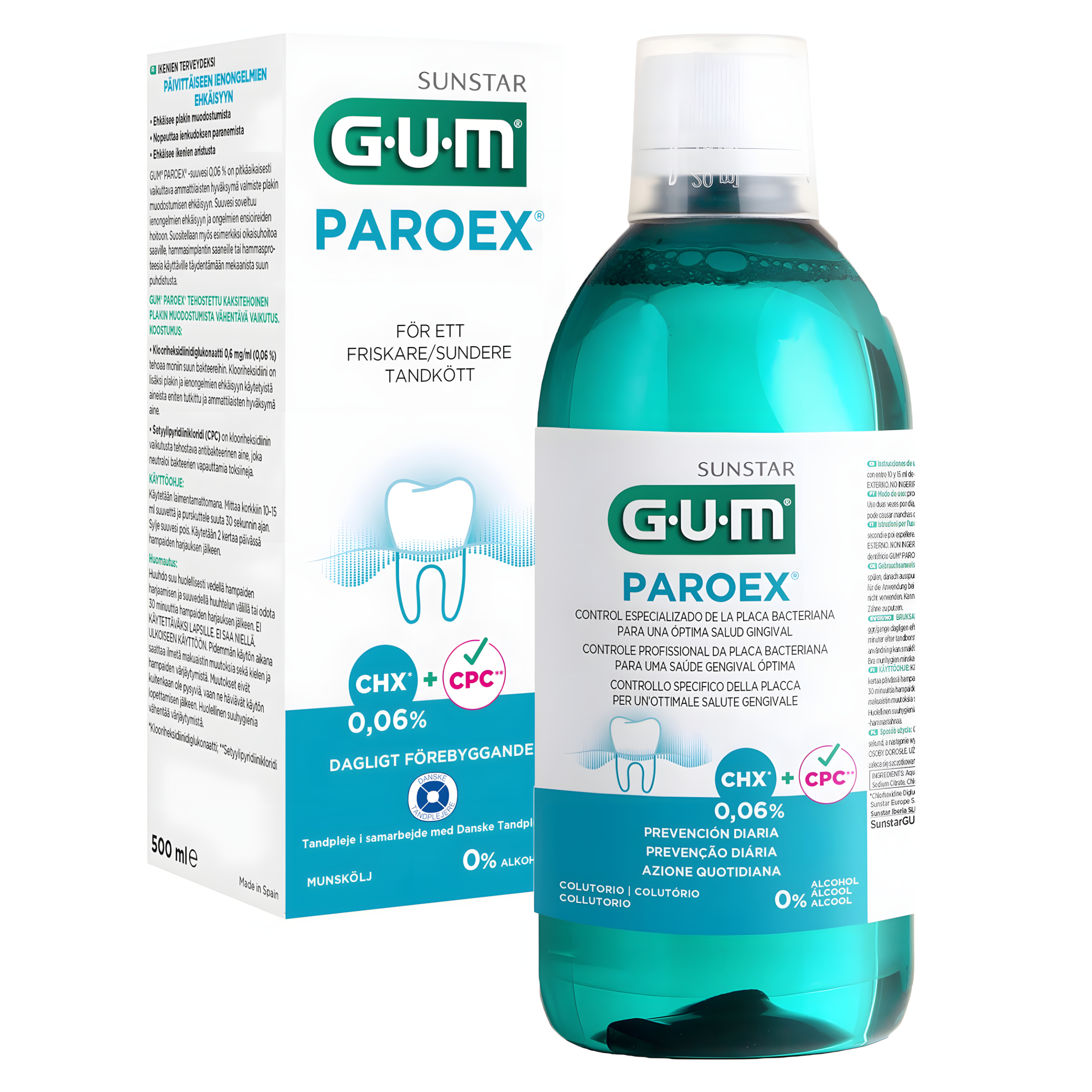 Płyn do Płukania Jamy Ustnej GUM Paroex 0.06% z Chlorheksydyną 500 ml