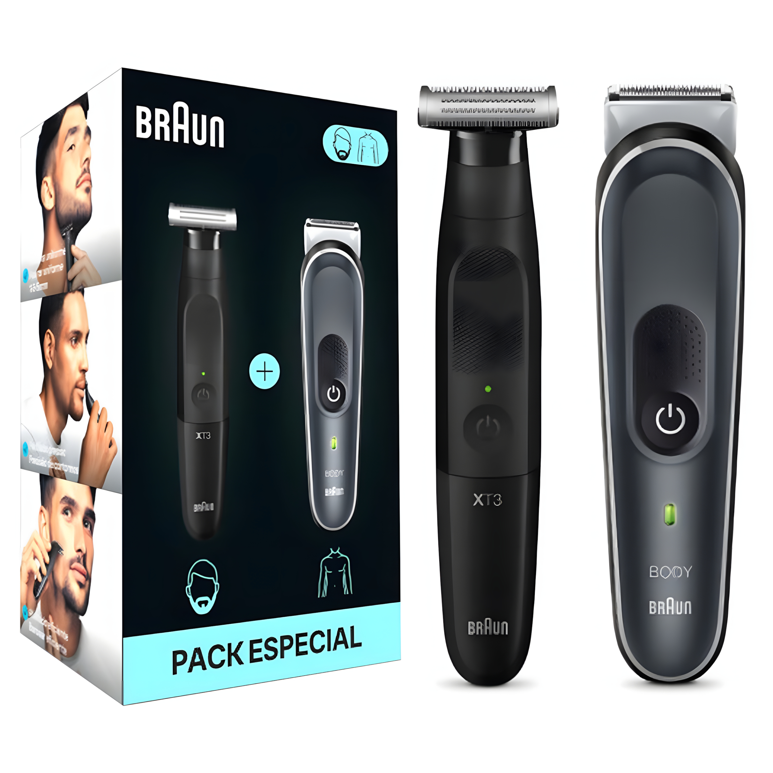 Golarka + Trymer Braun Pack BG5360 + XT3100