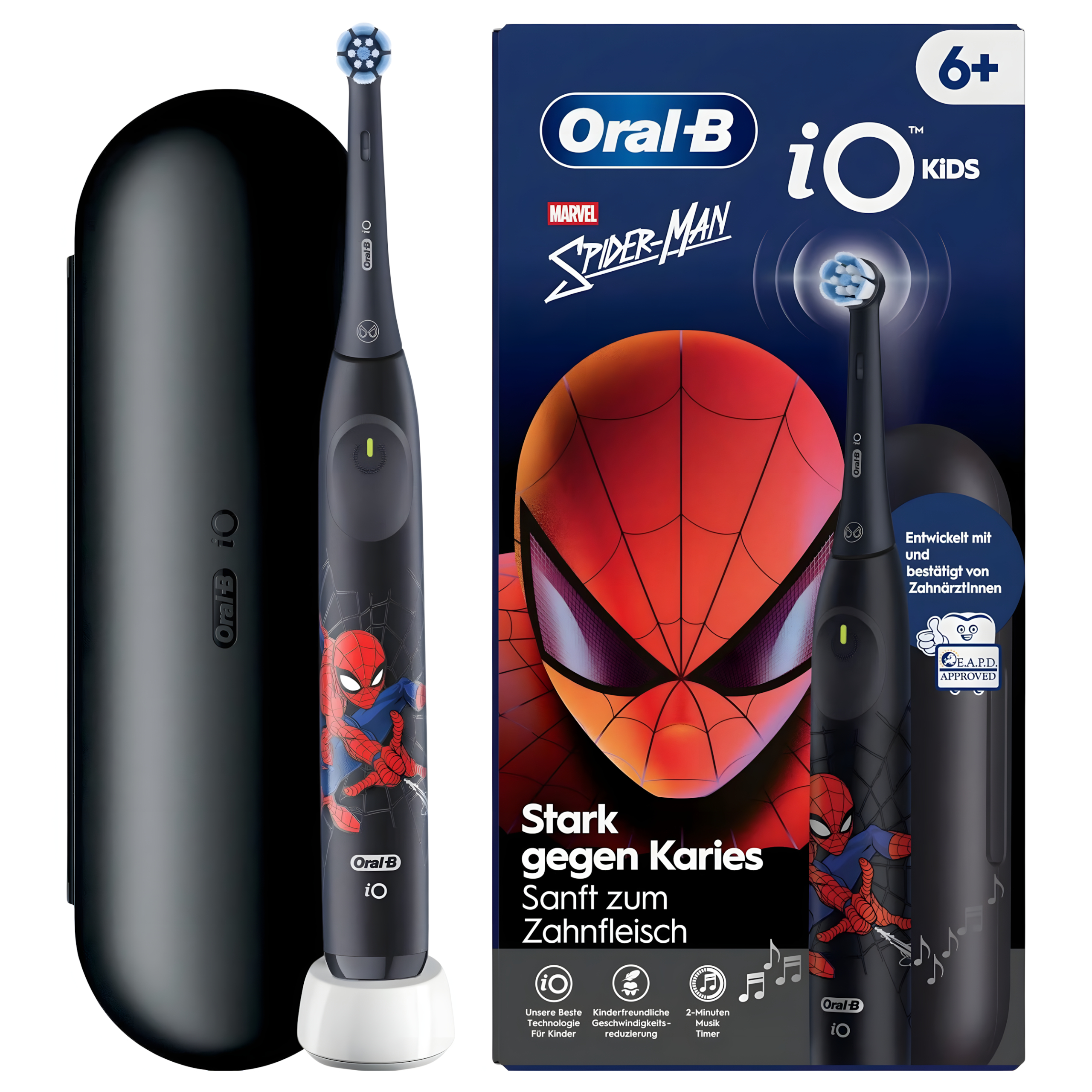 Szczoteczka Magnetyczna Oral-B iO Series 2 Kids 6+ Spiderman - czarna