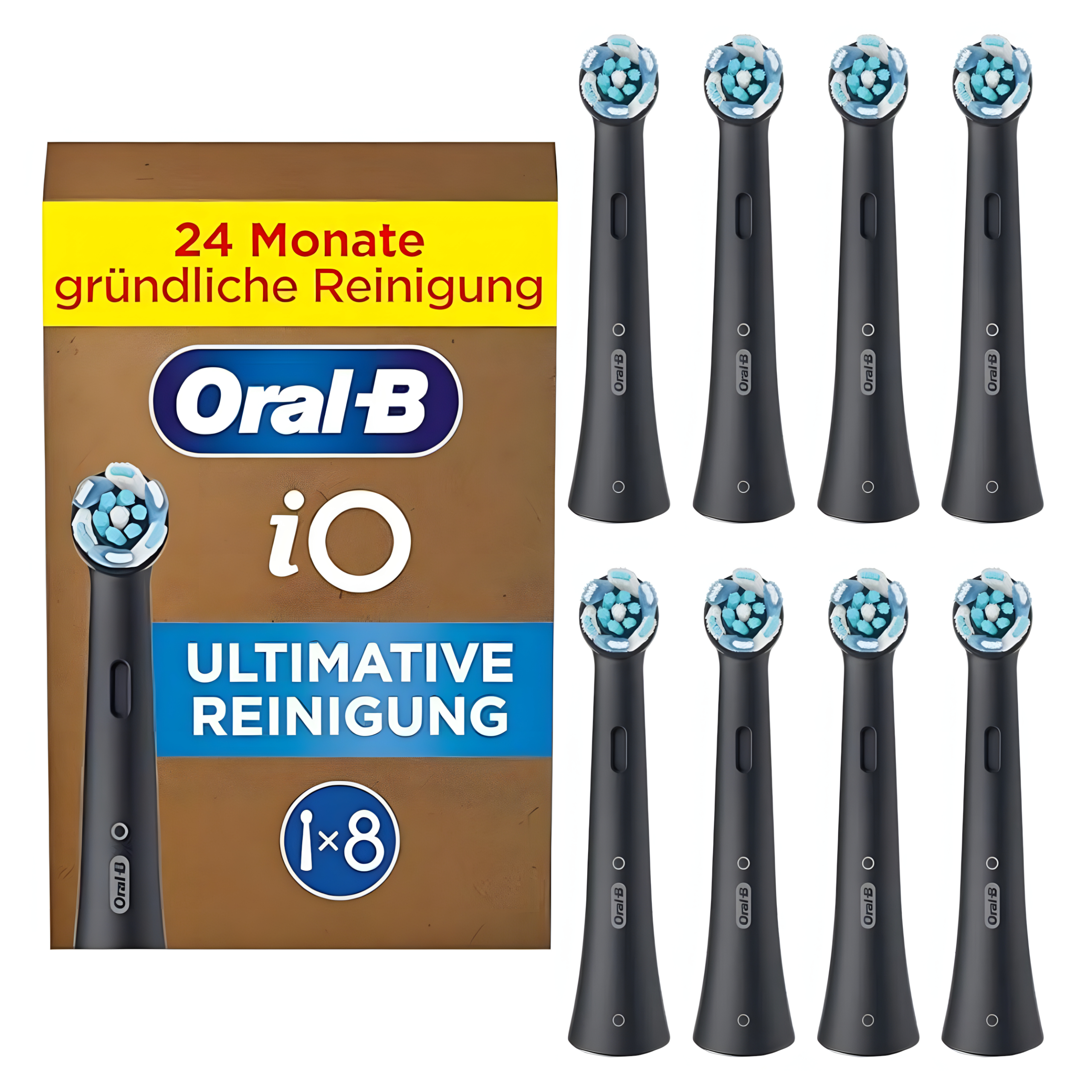 Końcówka do Szczoteczki Oral-B Ultimate Clean Czarna 8-pak