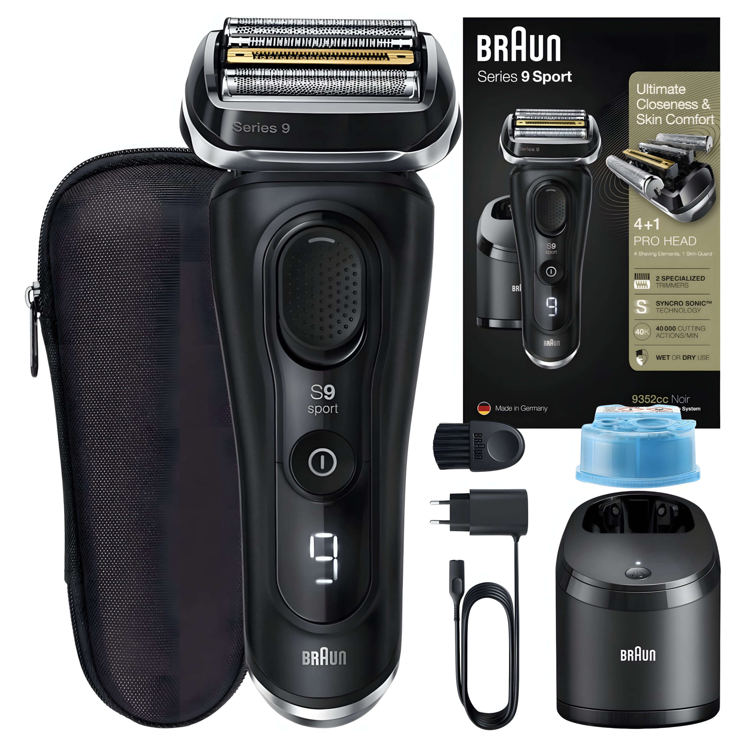 Aparat de ras Braun Series 9 Sport 9352cc, statie SmartCare, 5