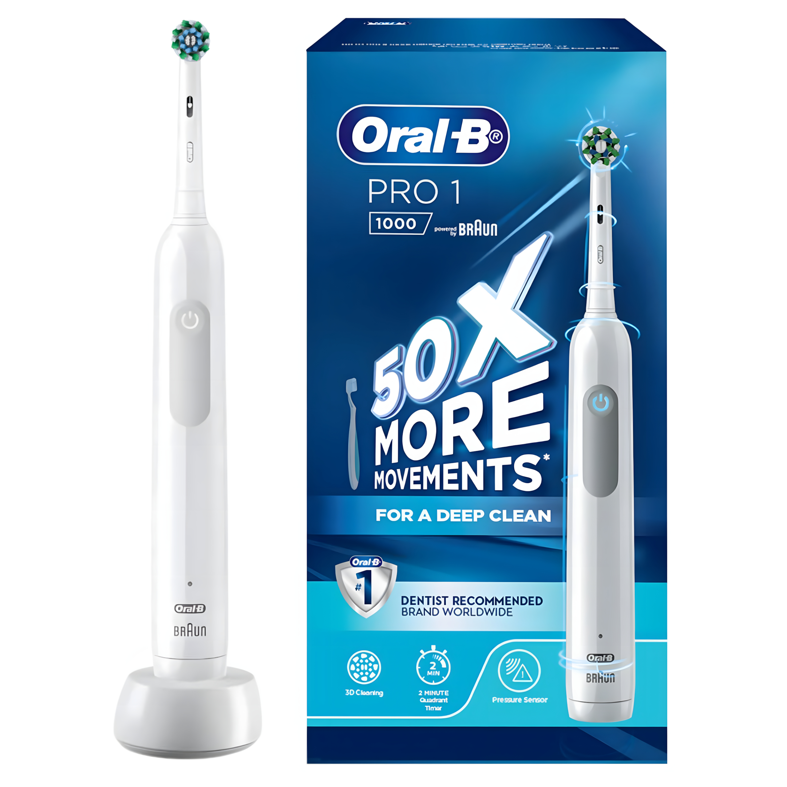 Szczoteczka Elektryczna do Zębów Oral-B Pro Series 1 1000 Biała