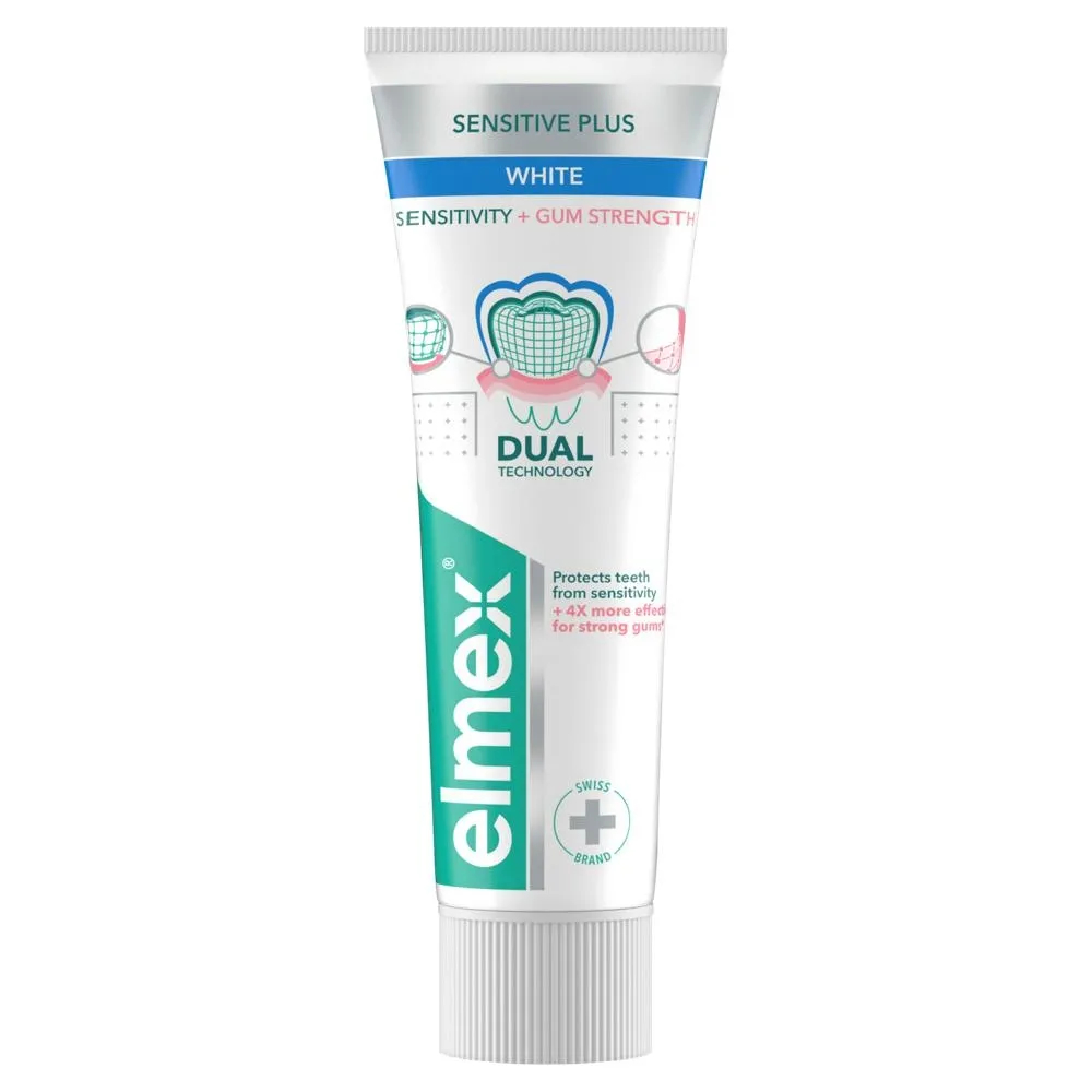 Elmex Sensitive Plus Gum White 1450 ppm fluoru
